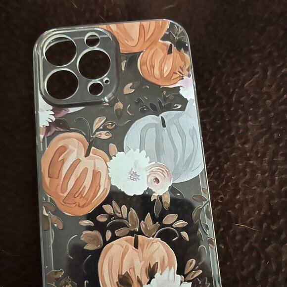 Floral & Pumpkin iPhone 13 Pro Max Case New - Picture 1 of 2